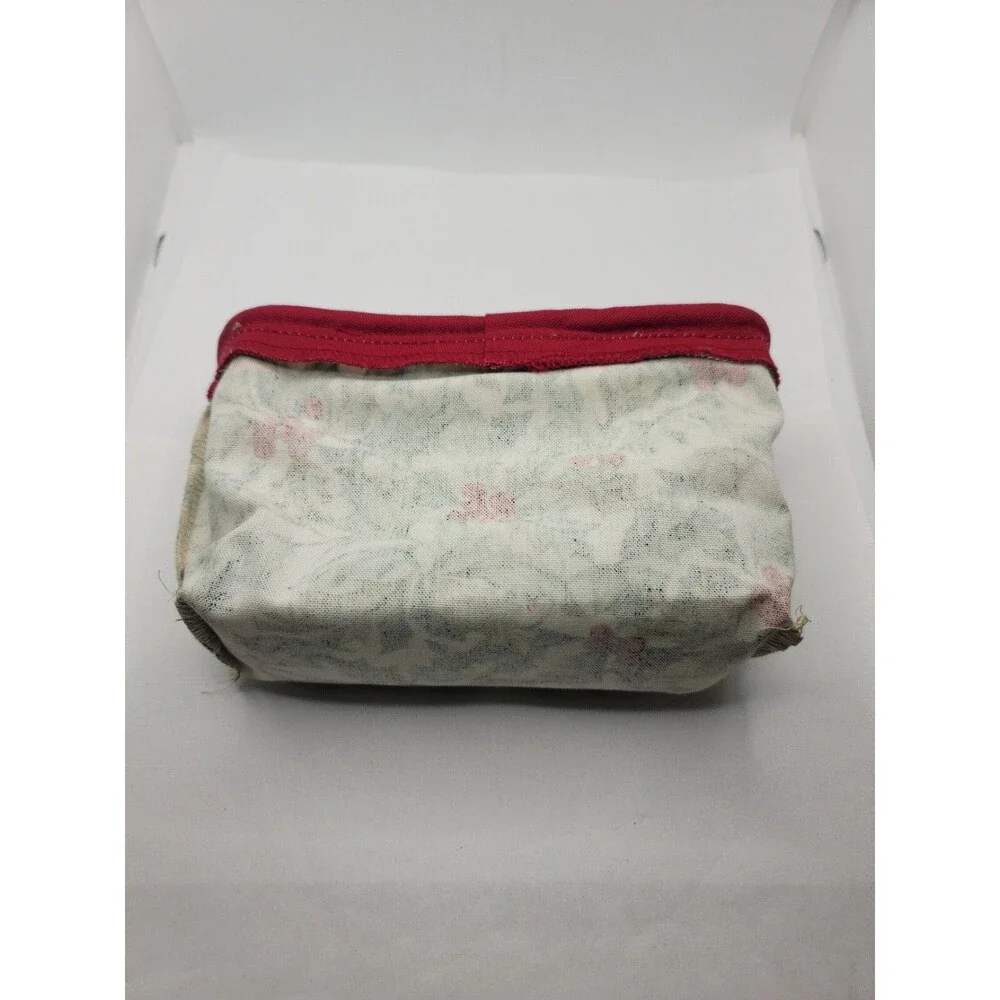 Longaberger 2004 Holiday Helper Basket Set Green Liner Protector Napkins Cards
